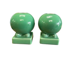 Vintage Fiesta Green Bulb Candle Holder - Excellent Condition