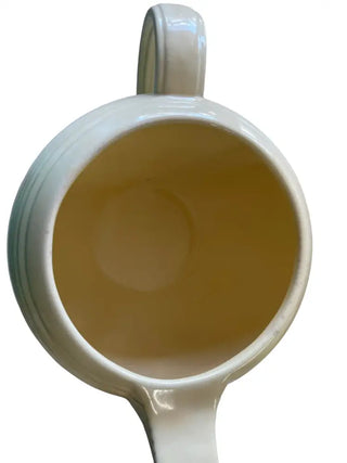Vintage Fiesta Ivory C Handled Teapot