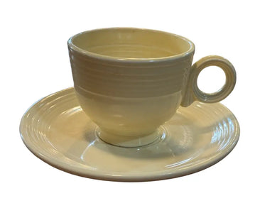 Vintage Fiesta Ivory Cup & Saucer