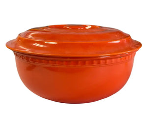 Vintage Fiesta Kitchen Kraft Promotional Casserole Original Red Fiesta