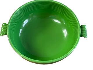 Vintage Fiesta Medium Green Covered Casserole Dish Htf