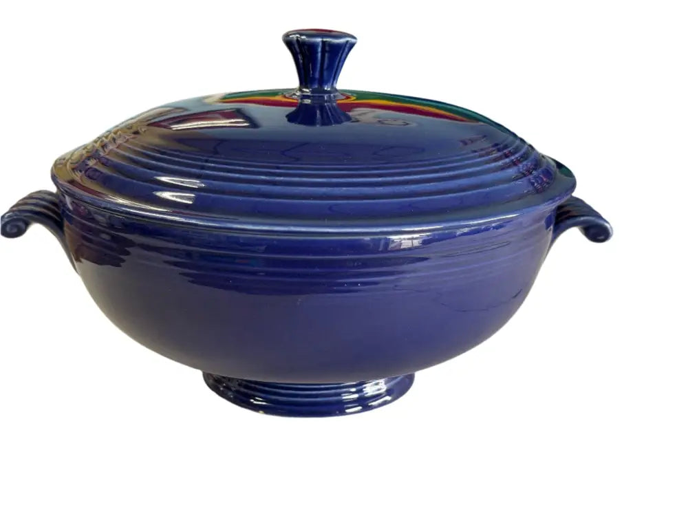 Vintage Fiesta Original Cobalt Casserole New
