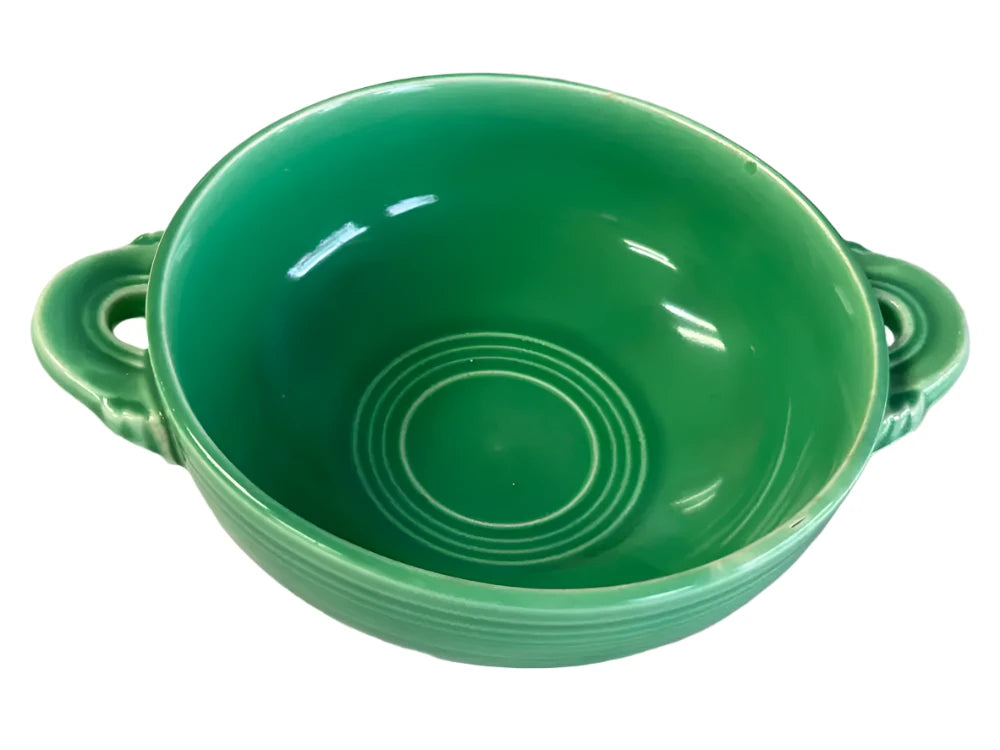 Vintage Fiesta Original Green Cream Soup Bowl - Thumbnail 2