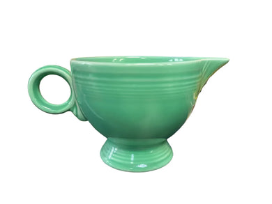 Vintage Fiesta Original Green Creamer Ring Handled Fiesta