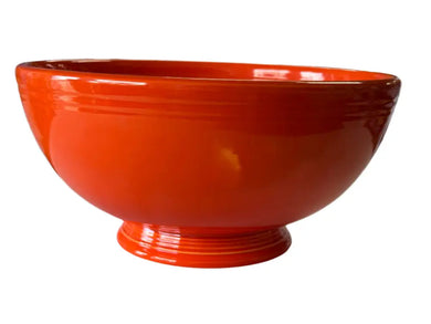 Vintage Fiesta Red Footed Salad Bowl