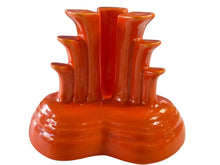 Load image into Gallery viewer, Vintage Fiesta Red Pyramid Candle Holder Set Beautiful
