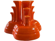 Load image into Gallery viewer, Vintage Fiesta Red Pyramid Candle Holder Set Beautiful
