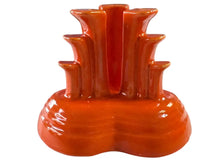 Load image into Gallery viewer, Vintage Fiesta Red Pyramid Candle Holder Set Beautiful
