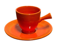 Load image into Gallery viewer, Vintage Fiesta Ware Red Stick Handle Demitasse Cup &amp; Saucer Vintage Fiesta
