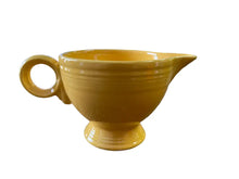 Load image into Gallery viewer, Vintage Fiesta Yellow Creamer Ring Handle Fiesta
