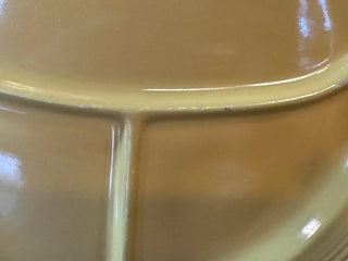 Vintage Fiesta Yellow Divided Grill Plate 10.5