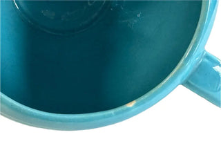 Vintage Fiestaware Turquoise Medium Teapot Fiesta Blue C Handle