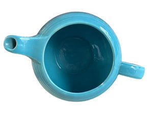Vintage Fiestaware Turquoise Medium Teapot Fiesta Blue C Handle