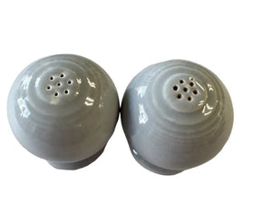 Vintage Gray Ball Bulb Salt & Pepper Fiesta