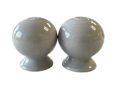 Vintage Gray Ball Bulb Salt & Pepper Fiesta