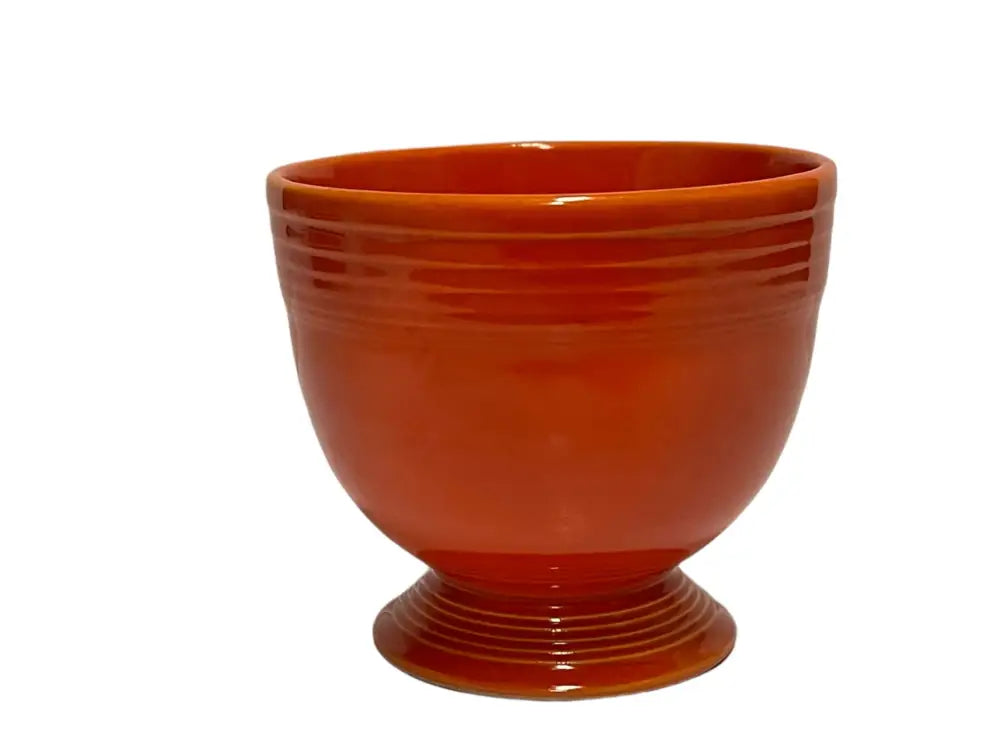 Vintage Original Color Fiesta Radioactive Red Egg Cup Signed Hlc Usa Exc