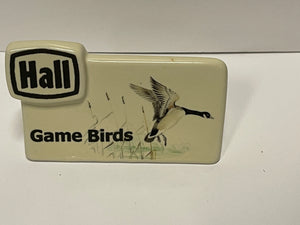 Hall Game Birds Display Dealer Sign