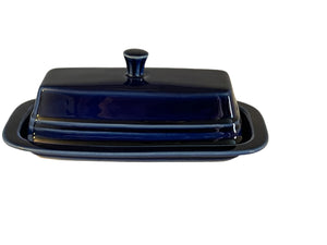 Fiesta Retired Cobalt Butter Dish Covered