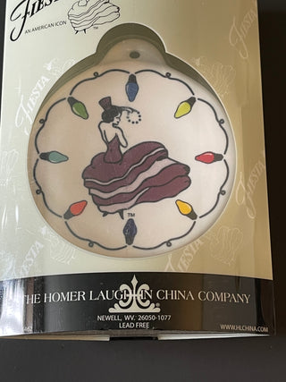 Fiesta 2016 String of Lights Claret Dancing Lady Ornament