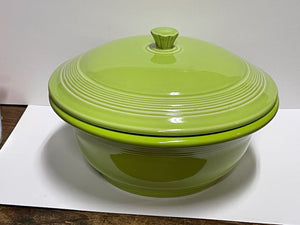 Fiesta  CHARTREUSE Covered Casserole Dish With Lid Retired