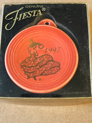 Fiesta Persimmon 1997 Dancing Lady Ornament