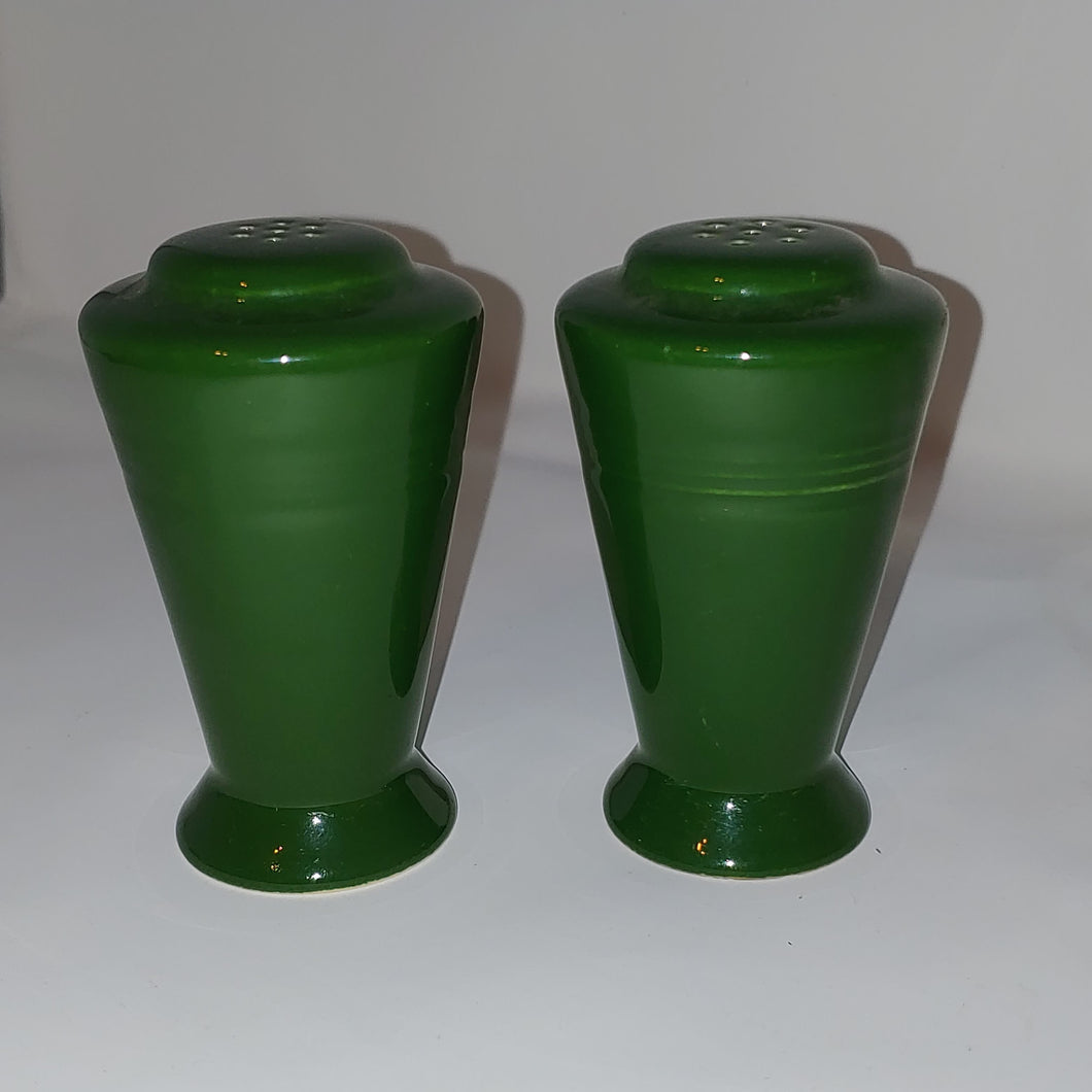 Vintage Forrest Green Harlequin Shakers