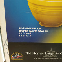 Load image into Gallery viewer, Fiesta  Sunflower 2pc Solid Colored Prep Baking Bowl Set

