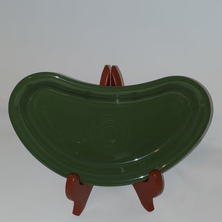 Fiesta Ware Crescent Bistro Dish Plate Tray. Color Sage Retired