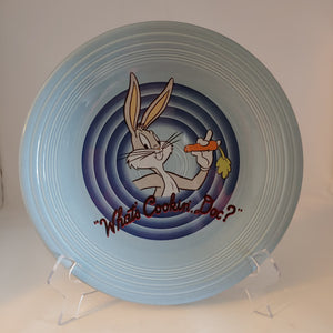What’s Cookin’ Doc ? Fiesta Dinner Plate 10"  Looney Tunes Warner Bros Periwinkle