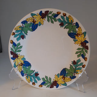 Fiesta Fall Fantasy Blue Luncheon 9". RETIRED