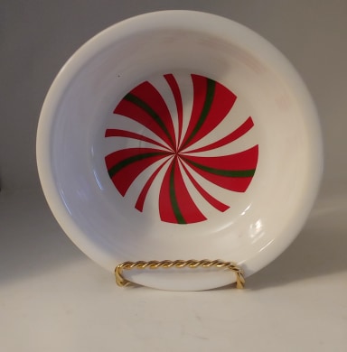 Fiesta Peppermint 19oz Cereal Bowl Christmas Betty Crocker  Exclusive