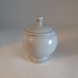 Fiestaware Fiesta GRAY Individual Sugar Bowl w Lid Retired 7oz