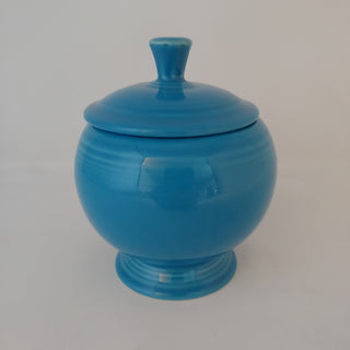 Fiestaware Fiesta PEACOCK Individual Sugar Bowl w Lid Retired 7oz