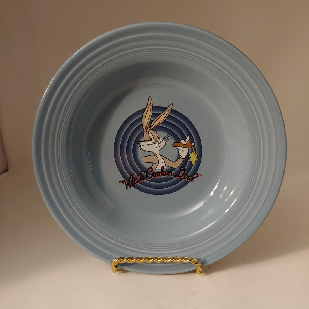 Fiesta Rim Soup Bowl Looney Tunes, Warner Bros, Bugs Bunny
