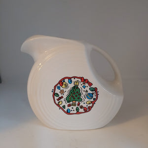 Fiesta Betty Crocker Exclusive Christmas Large Disk Pitcher Retired