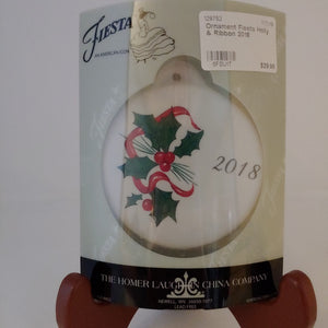 Fiesta 2018 Holly & Ribbon Ornament