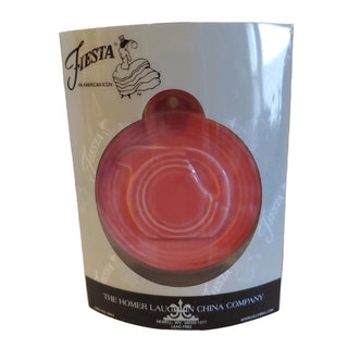 Fiesta Flamingo Pink Embossed Disk Pitcher Ornament HLCCA 2014 Limited Edition Fiestaware