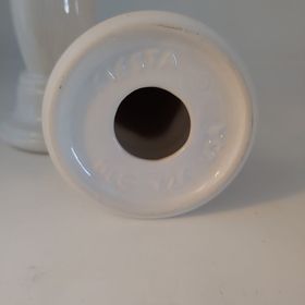 Fiesta  pair of Y2K Tapered candle holders, in White