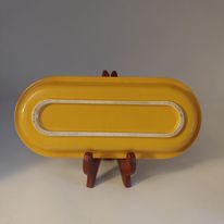 Vintage Fiesta Utility Tray Yellow