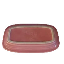 Fiestaware Betty Boop Butter Dish Rose