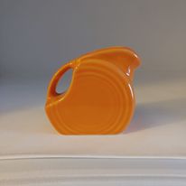 MINI DISK PITCHER creamer Tangerine orange  FIESTA 5 OZ.