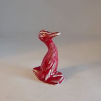 Fiesta China Specialties DUCK MARBLE LOOKING HTF Color RED MAVERICK