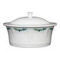 Fiesta Blue Christmas Tree Large Covered Casserole