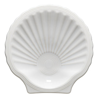 Fiesta Ware White SHELL PLATE 8"
