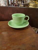 Fiesta Seamist Tea Cup and Saucer Set Retired Color