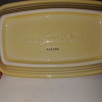 Load image into Gallery viewer, Fiestaware Claret Clematis Butter Dish Fiesta HLCCA XL Extra Large Butter Dish
