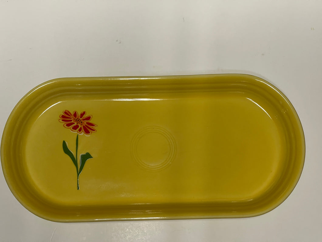 Fiesta Marshal Fields Sunflower Bread Tray Retired HTF