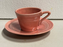 Load image into Gallery viewer, Vintage Homer Laughlin Harlequin Demitasse Cup Saucer ROSE
