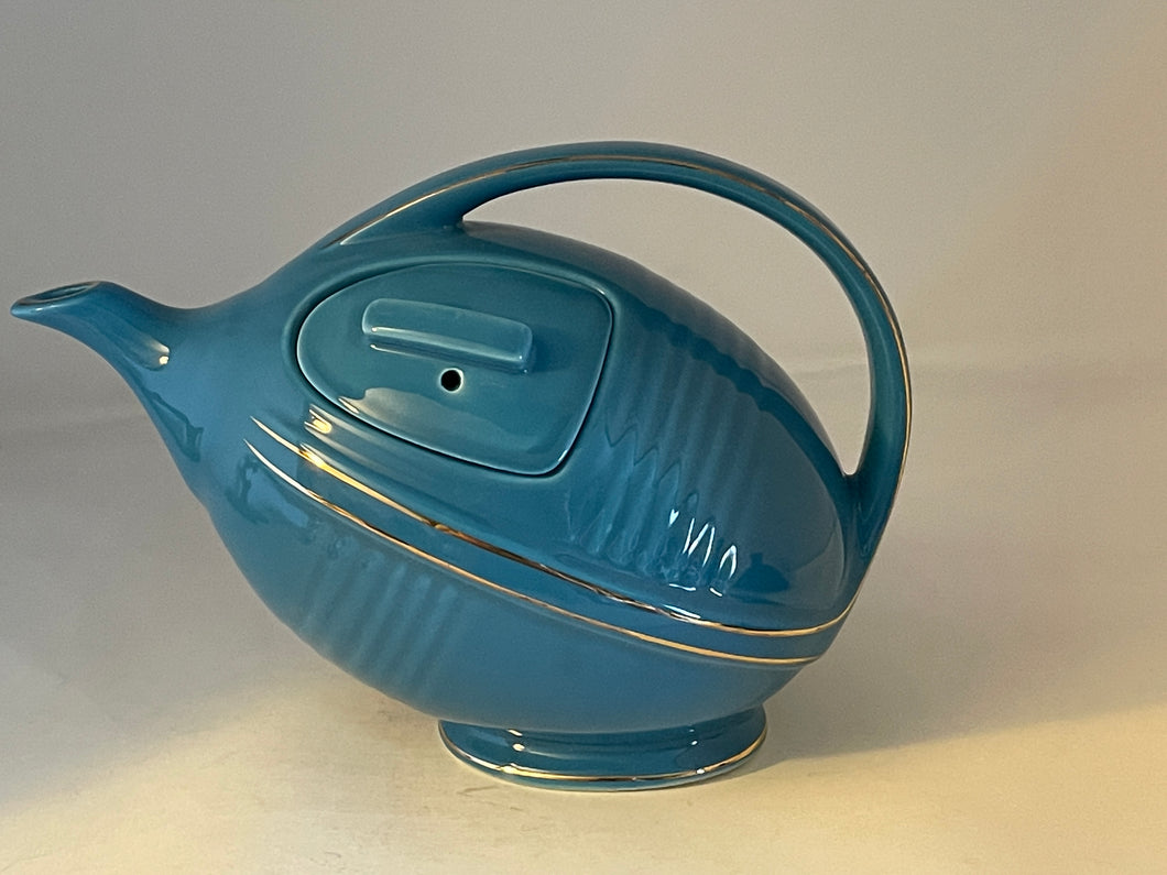 Hall China Specialties 1992  Peacock Football Teapot