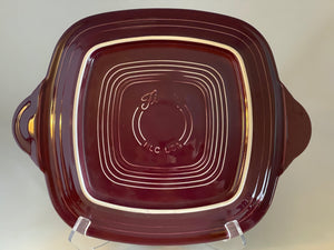 Fiesta Square Handled Serving Tray Claret